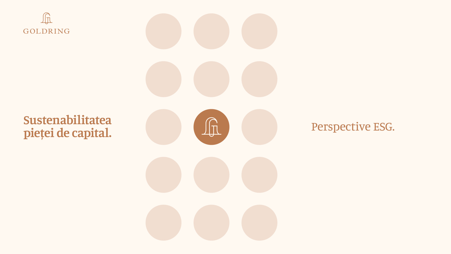 Sustenabilitatea pieței de capital. Perspective ESG